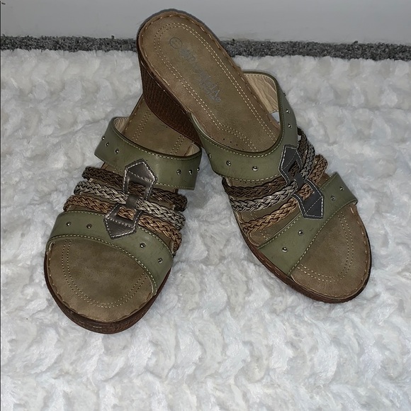 Spring Step Shoes - Patrizia pitaya taupe wedges